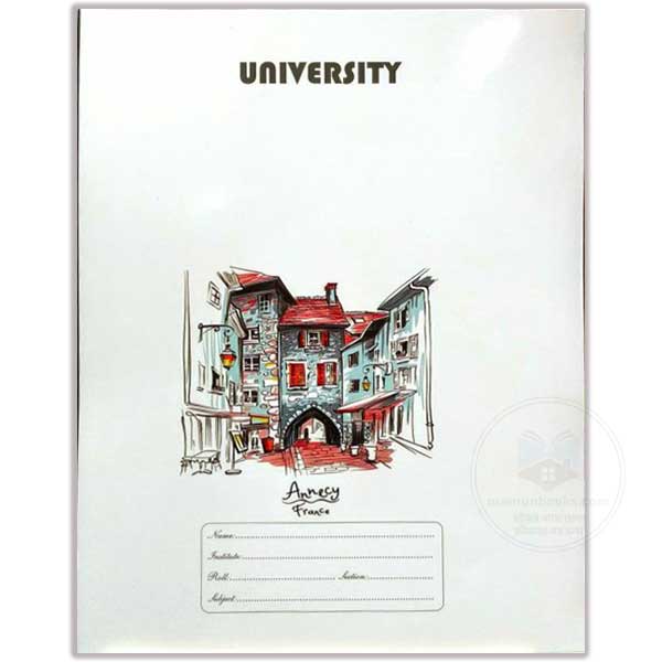 University 300 page spring notebook white paper khata